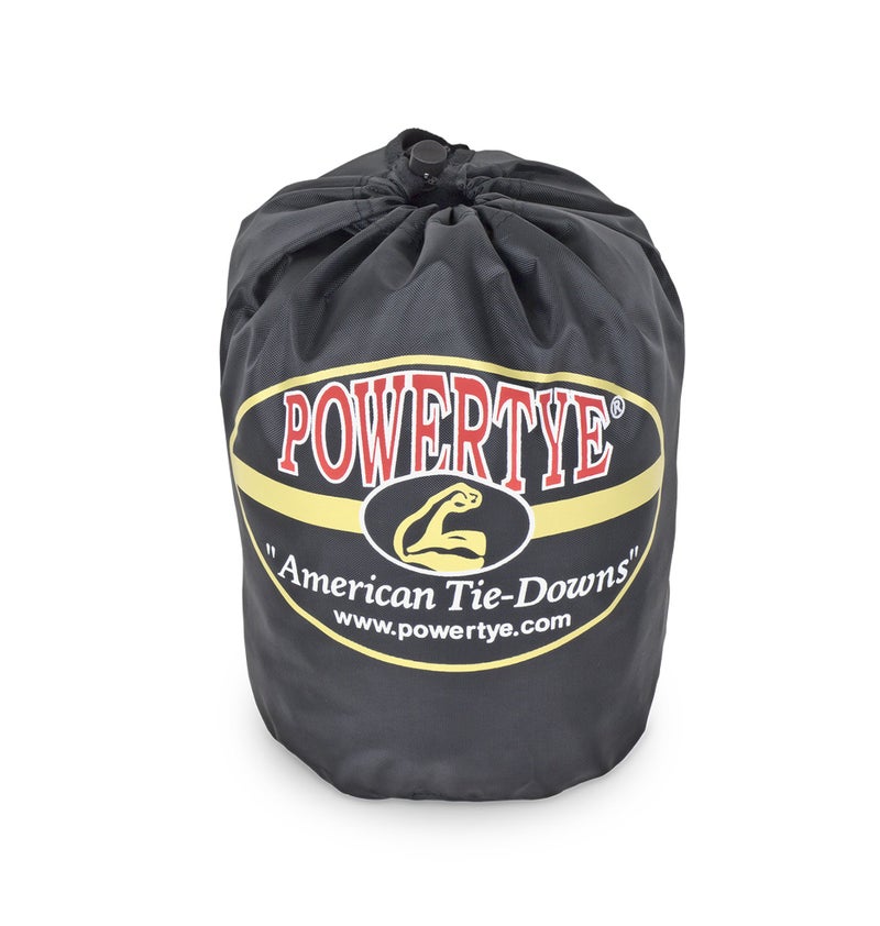 PowerTye 1.5in x 7ft Rubber Handle Ratchet Straps with SHEEPTEX Synthetic Sheepskin Soft-Tye w/Heavy Duty Latch-Hooks - 1,200 lb. WLL / 3,600 lb. Breaking Strength - Made in USA, Black (Pair) - Image 3